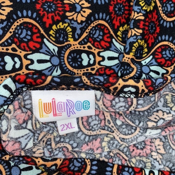 Lularoe Julia maxi dress size 2XL new with tags - Picture 6 of 9
